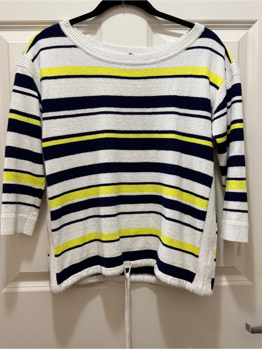 Talbots Women’s Terrycloth Pool Beach Striped Coastal Coverup Classic Size Small
